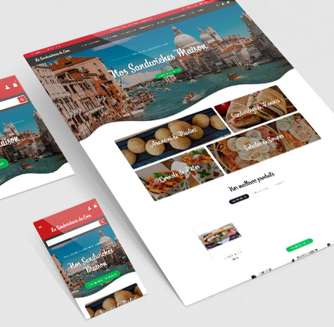 Site e-commerce pour une sandwicherie artisanale et conviviale